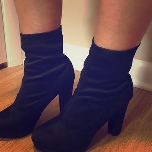 Black ankle boots